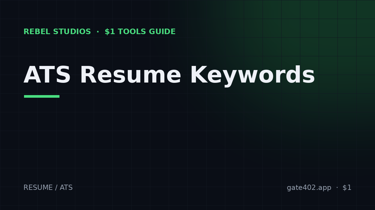 ATS Resume Keywords: Why Your Resume Gets Auto-Rejected