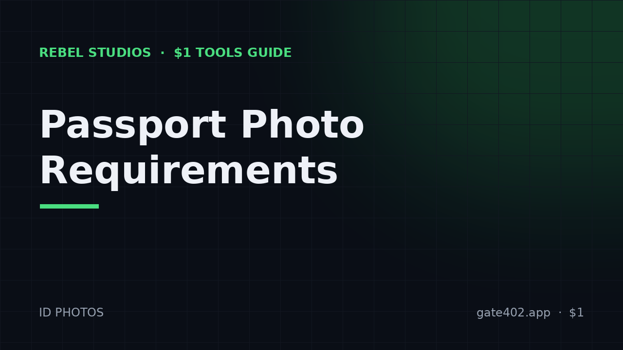 Passport Photo Size & Requirements: Why Yours Keeps Getting Rejected