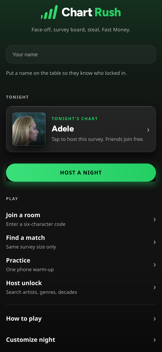 Host a night