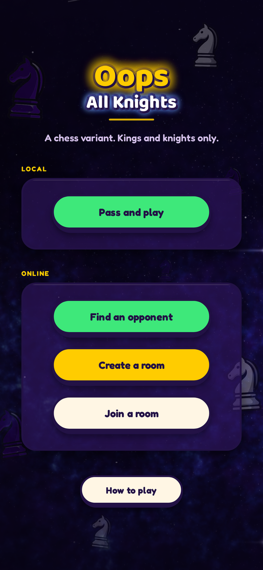 The menu