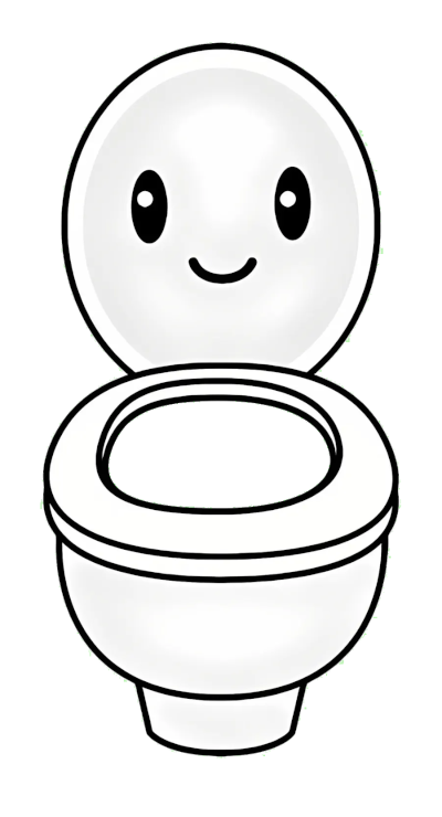 ToiletTeller happy character