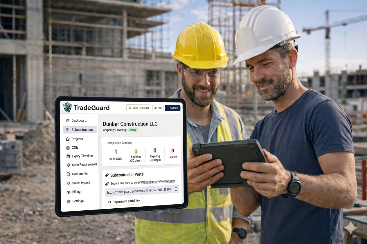 TradeGuard landing page